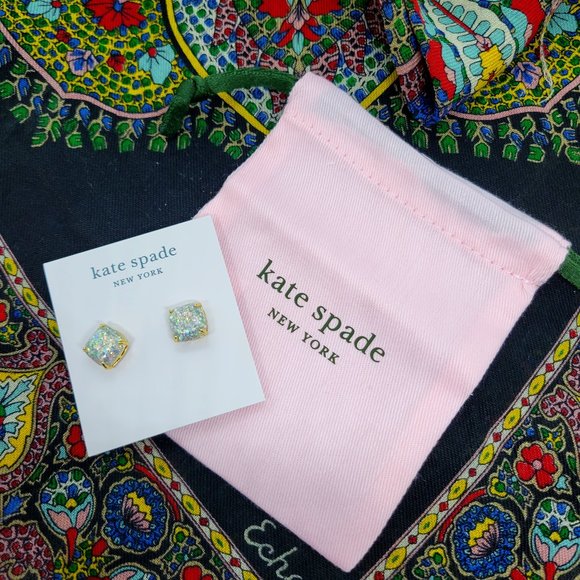 kate spade Jewelry - kate spade Mini Opal Glitter Studs NWT